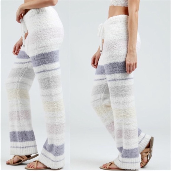 🆕 OCTOBER LOVE BERBER FLEECE PAJAMA BOTTOMS - Picture 3 of 5